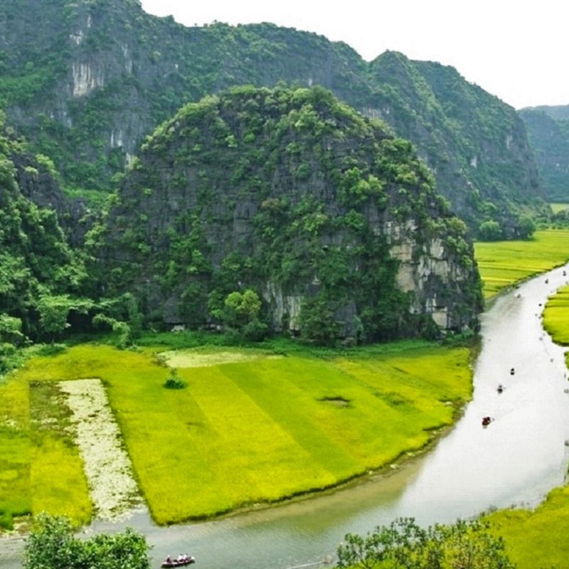 Hanoi - Hoa Lu - Tam Coc Day Tour Scenic Boat Trip & Cycling Adventure