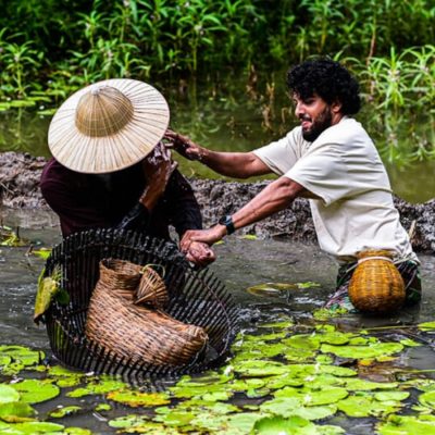 Vietnam Rural Life Experience – Buffalo Bathing, Farming and Local Cooking Tour