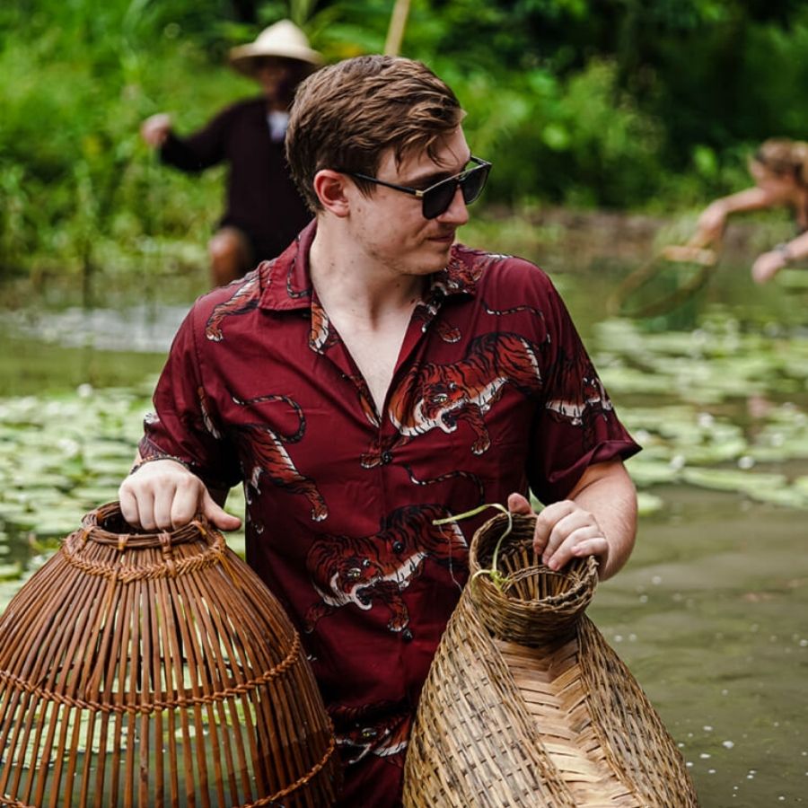 Vietnam Rural Life Experience – Buffalo Bathing, Farming and Local Cooking Tour