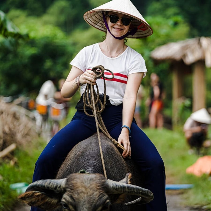 Vietnam Rural Life Experience – Buffalo Bathing, Farming and Local Cooking Tour
