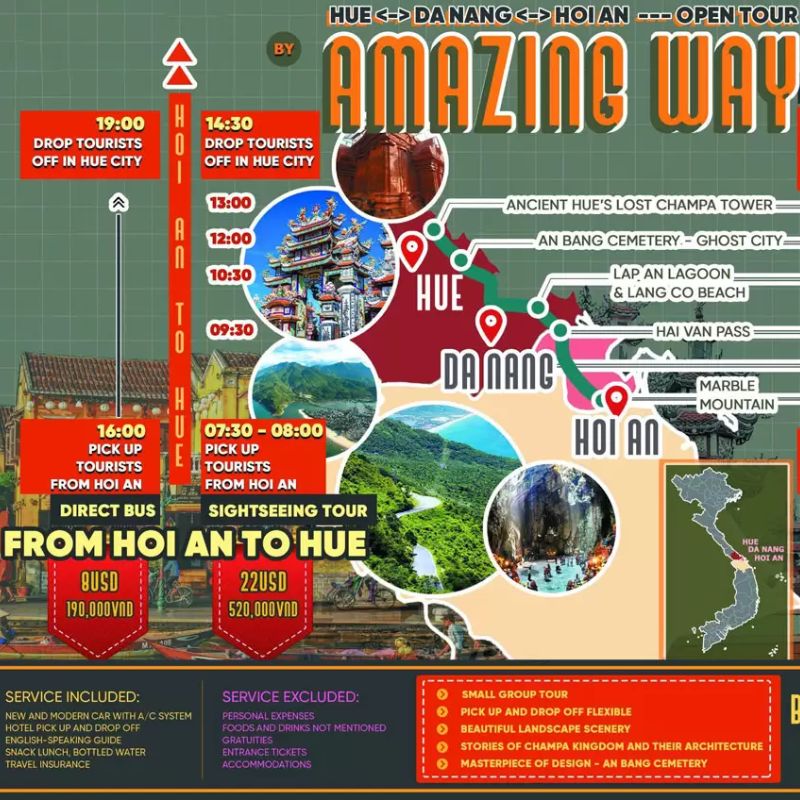 Hue to Hoi An by bus