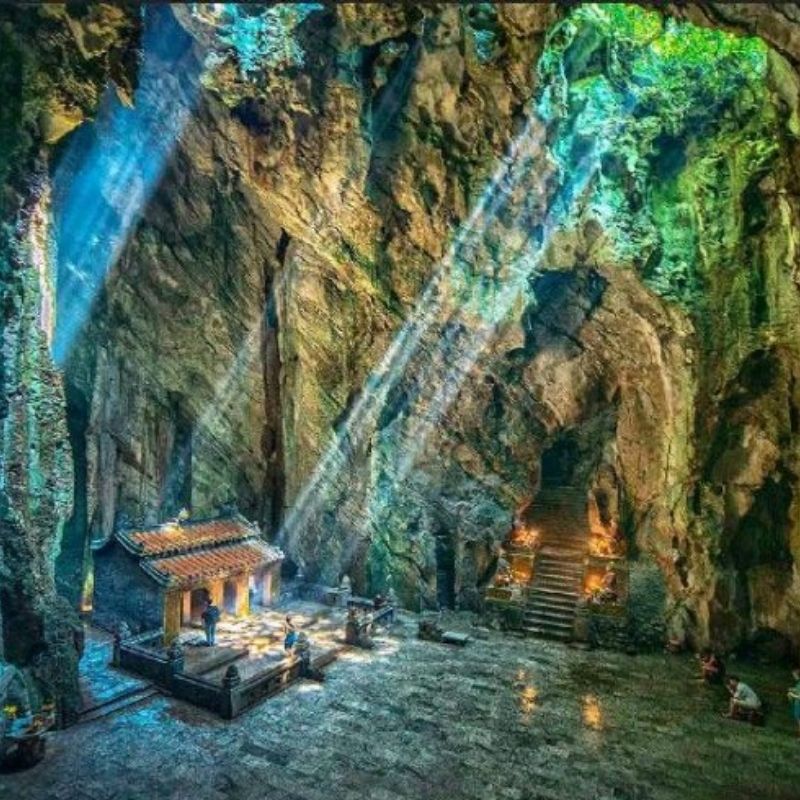 Linh Ung pagoda - Marble Mountain - Coconut village - Hoi an Ancient town from Da Nang Group Tour