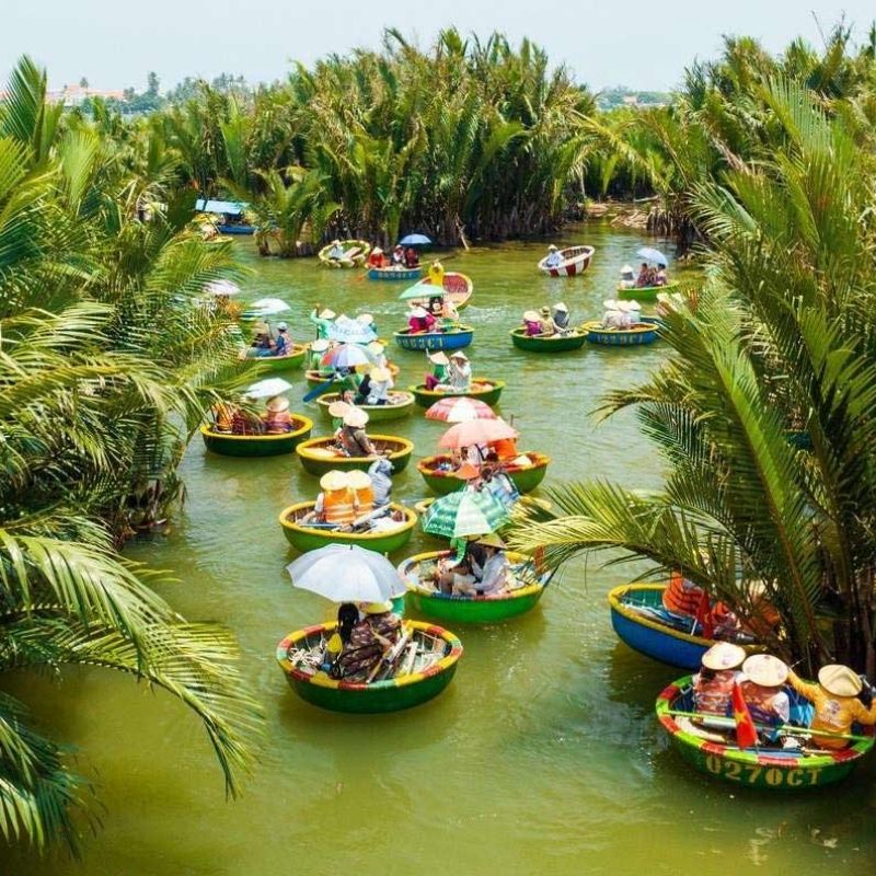 Linh Ung pagoda - Marble Mountain - Coconut village - Hoi an Ancient town from Da Nang Group Tour